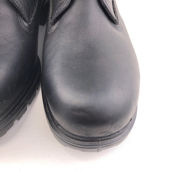 Wolverine Black Leather Steel Toe Work Boots 11W main image 9